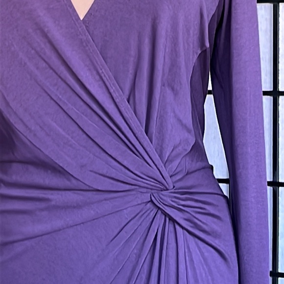 Max Studio Purple Long Sleeved Dress L - Picture 5 of 11
